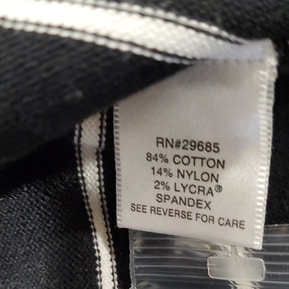 NWT Pendleton plus  Black and White 3/4 Sleeve Button Down Cardigan - Picture 15 of 15